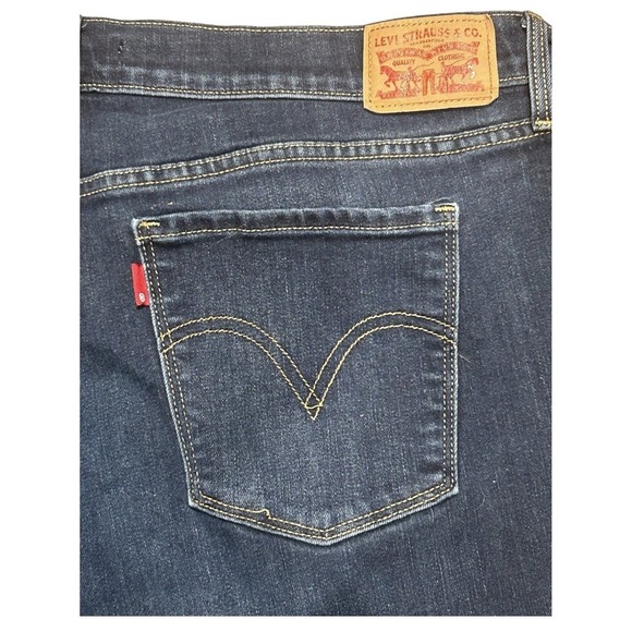 RARE BLANK RED TAB LEVIS WOMENS 505 STRAIGHT LEG SIZE 16 - Picture 1 of 4